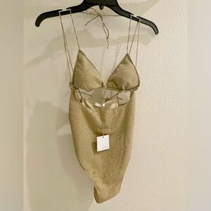 Oséree Halterneck Cut-Out Swimsuit